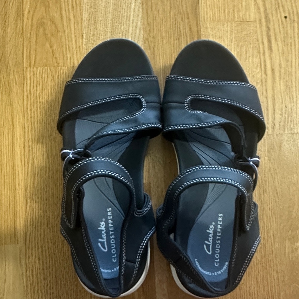 Clarks Cloudsteppers Women’s  Blue Gray Sandals